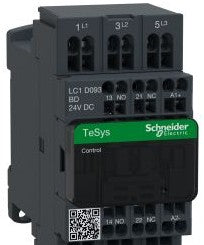 Square D Contactors LC1D093BD - TeSys D Contactor, 3-Pole (3 NO), 24V DC 50/60 (536578)