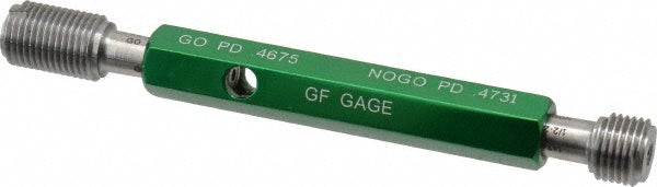 GF Gage W0500202BS GF Gage Thread Plug Gage: 1/2-20, Class 2B, Double End, Go/No Go (W0500202BS)