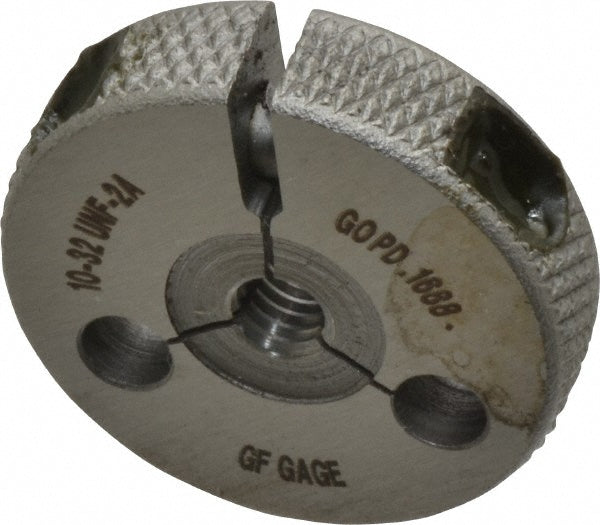 GF Gage R0190322AGK GF Gage Thread Ring Gage: #10-32 Thread, UNF, 2A Class of Fit, Go (R0190322AGK)