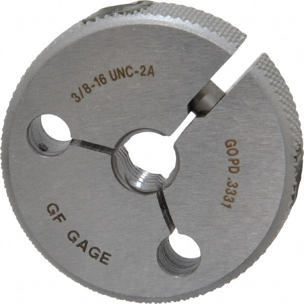 GF Gage R0375162AGK GF Gage Thread Ring Gage: 3/8-16 Thread, UNC, 2A Class of Fit, Go (R0375162AGK)