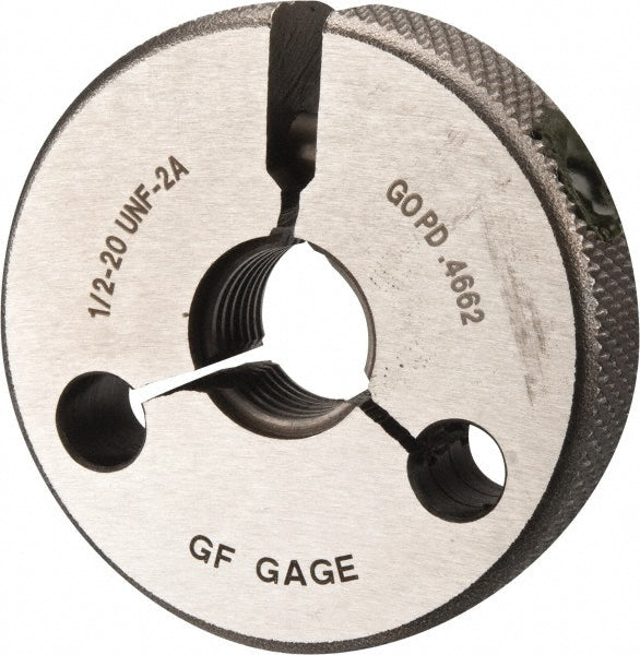 GF Gage R0500202AGK GF Gage Thread Ring Gage: 1/2-20 Thread, UNF, 2A Class of Fit, Go (R0500202AGK)