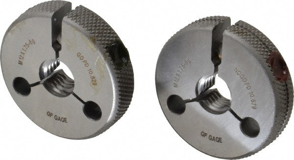 GF Gage R1201756GS GF Gage Thread Ring Gage: M12x1.75 Thread, Metric, 6G Class of Fit (R1201756GS)