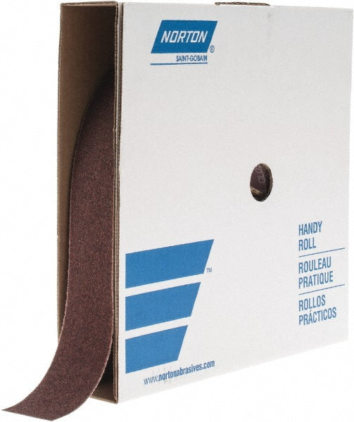Norton 66261058714 Norton Shop Roll: 2" Wide, 50 yd Long, 40 Grit, Aluminum Oxide (66261058714)