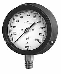 Wika 9834031 Wika Pressure Gauge: 4-1/2" Dial Dia, 0 Min psi, 200 Max psi, 1/2" (9834031)