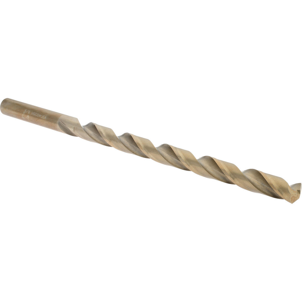 Hertel 212C 5/8 Hertel Extra Length Drill Bit: 5/8" (0.6250"), 135 deg Point, Cobalt (212C 5/8)