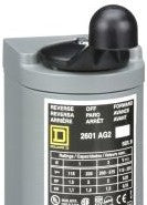 Square D Manual Motor Controllers 2601AG2 - Drum Switch 600 VAC 2 HP A +Option (605990)