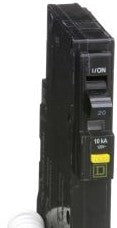 Square D Circuit Breakers QO120GFI - Square D QO Mini CB, QO, 20 A, 1P, 120 V, 10 kA (607621)