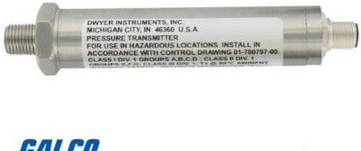 Dwyer Instruments Sensors 626-14-GH-P1-E1-S1 - Pressure Transmitter Range 0-500PSI (626-14-GH-P1-E1-S1)