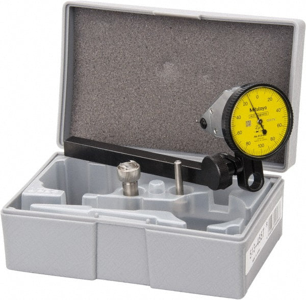 Mitutoyo 513-455-10T Mitutoyo Dial Test Indicator: 0-100-0, 0.00 mm Accuracy, Vertical (513-455-10T)