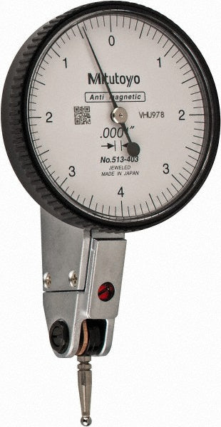 Mitutoyo 513-403-10T Mitutoyo Dial Test Indicator: 0-4-0, 0.000100" Accuracy, Horizontal (513-403-10T)