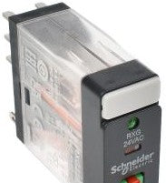 Square D Relays RXG22B7 - Zelio RXG Interface plug-in relay, 2C/O standard (628274)