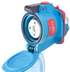 Meltric Plugs & Receptacles 63-14043-NC - RECEPTACLE, 20A, 480V, 3P+E RECEPTACLE ONLY (63-14043-NC)
