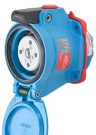 Meltric Plugs & Receptacles 63-14047 - Receptacle, 20A, 277/480V, 3P+N+G, Poly, DSN20 (63-14047)