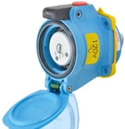 Meltric Plugs & Receptacles 63-14125-K16-375-NC - DSN20 RECEPTACLE POLY BLUE SIZE 1 (63-14125-K16-375-NC)