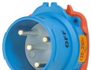 Meltric Plugs & Receptacles 63-38076 - Inlet, 30A, 125/250V, 2P+N+G, Poly, DSN30 (63-38076)
