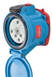 Meltric Plugs & Receptacles 63-64043-972 - Receptacle, 60A, 480V, 3P+G, Poly, DSN60 (63-64043-972)