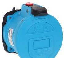 Meltric Plugs & Receptacles 63-64143-972 - Receptacle, 60A, 600V, 3P+G, Poly, DSN60 (63-64143-972)