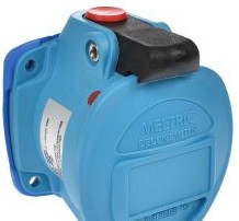 Meltric Plugs & Receptacles 63-A4001 - DSN12c RECEPTACLE POLY BLUE SIZE 1 IP 66/67/69 (63-A4001)