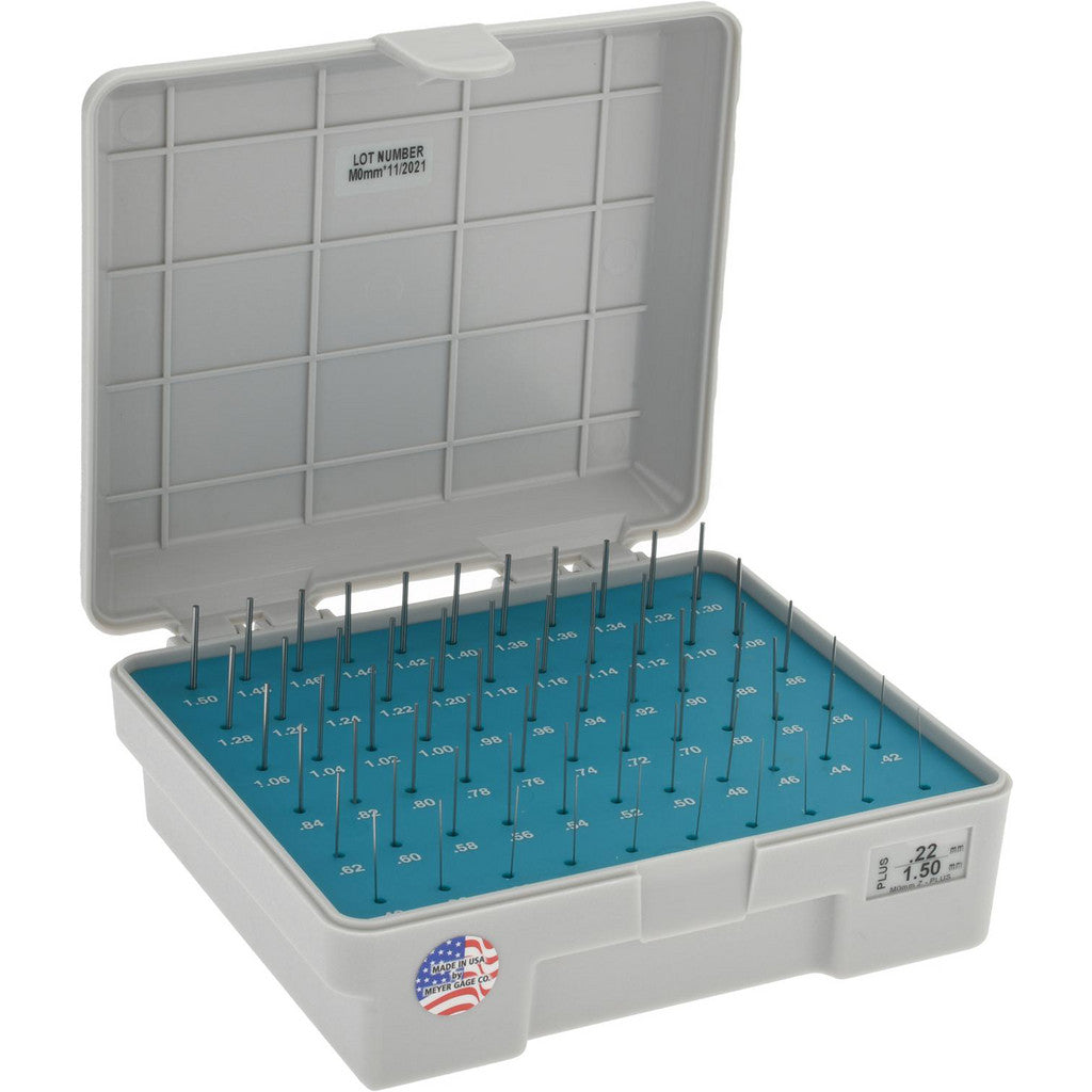 Meyer Gage M0MMP Meyer Gage Class Z Plug Gage Set: 0.22 to 1.50 mm, 65 Pc (M0MMP)