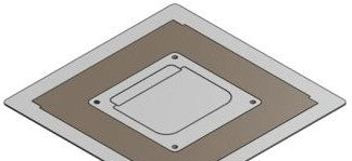 Steel City 668-CST-BRN - Cover for Ultra-Shallow Recessed Service (668-CST-BRN)