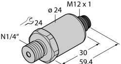 Turck Sensors PT200PSIG-2003-I2-H1143 - Sensor, Pressure (6836986)