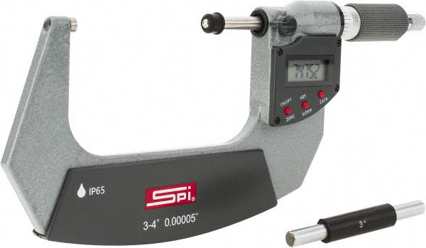 SPI CMS150902004 SPI Electronic Outside Micrometer: 75.00 mm to 4", Solid Carbide (CMS150902004)