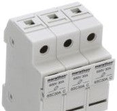 Marathon Special Products Fuseblocks & Holders 6SC30A3C - Fuseblock, 3-P, 30A/600V, CC, DIN (6SC30A3C)
