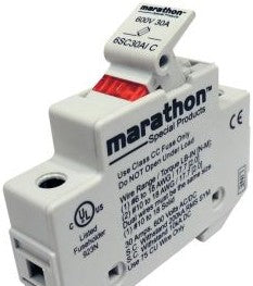 Marathon Special Products Fuseblocks & Holders 6SC30A3IC - Fuseblock, 3-P, 30A/600V, CC, DIN, Indicating (6SC30A3IC)
