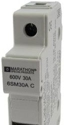 Marathon Special Products Fuseblocks & Holders 6SM30A3C - Fuseblock, 3-P, 30A/600V, M, DIN Mount, Door (6SM30A3C)
