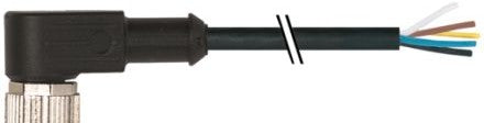 Murrelektronik Cordsets 7000-12361-7321500 - M12 Female 90_, Pur 5X0.34 Black (7000-12361-7321500)