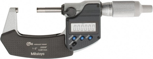 Mitutoyo 293-345-32 Mitutoyo Electronic Outside Micrometer: 25.40 mm to 2", Solid (293-345-32)