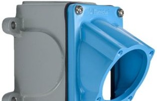 Meltric Plugs & Receptacles 712C3N05 - Metal Box w/Nylon Angle, 1/2in.NPT Entry (712C3N05)