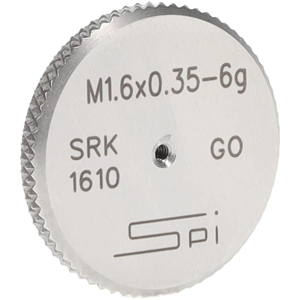 SPI 34-455-6 SPI Thread Ring Gage: M1.6x0.35 Thread, Metric, 6G Class of Fit, Go (34-455-6)
