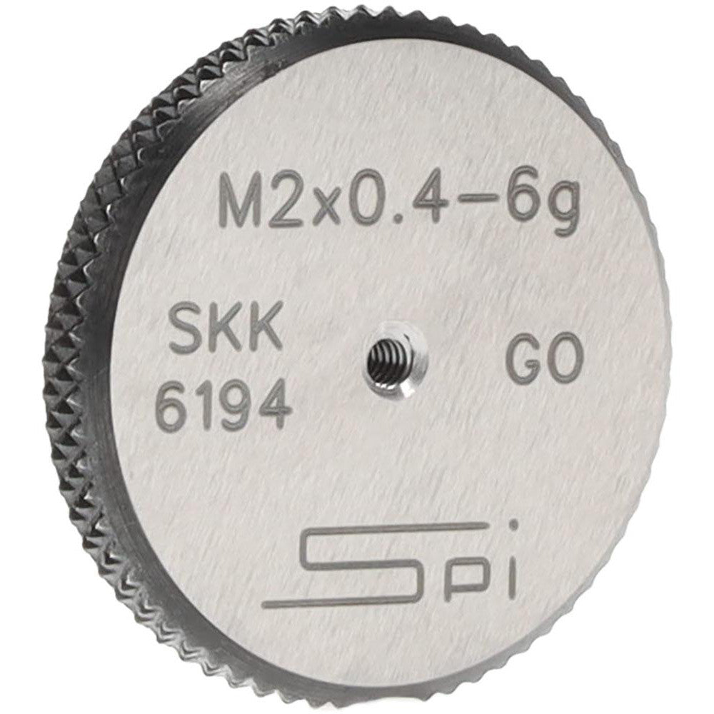 SPI 34-459-8 SPI Thread Ring Gage: M2x0.4 Thread, Metric, 6G Class of Fit, Go (34-459-8)