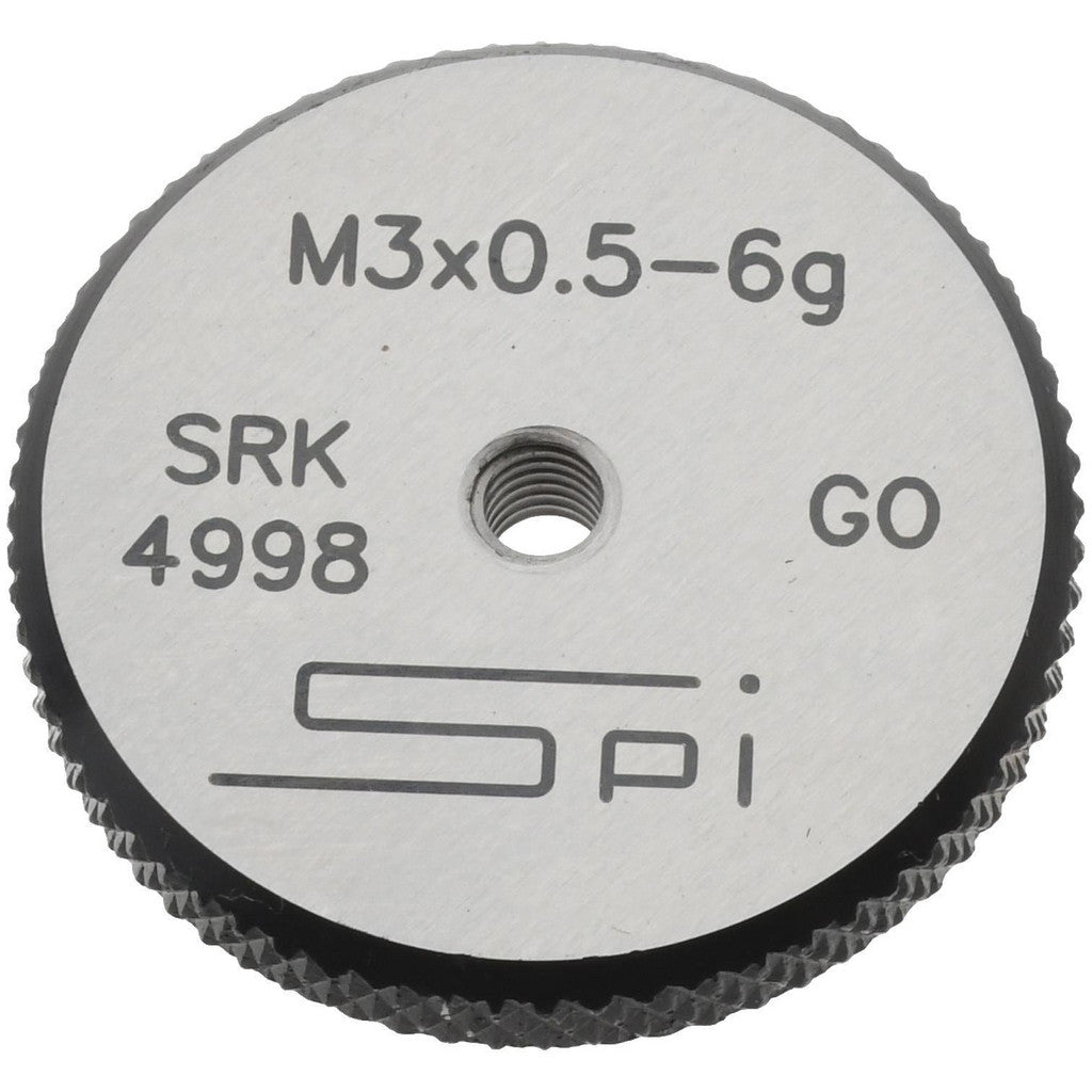 SPI 34-465-5 SPI Thread Ring Gage: M3x0.5 Thread, Metric, 6G Class of Fit, Go (34-465-5)