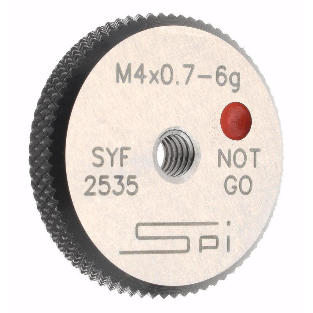 SPI 34-470-5 SPI Thread Ring Gage: M4x0.7 Thread, Metric, 6G Class of Fit, No Go (34-470-5)