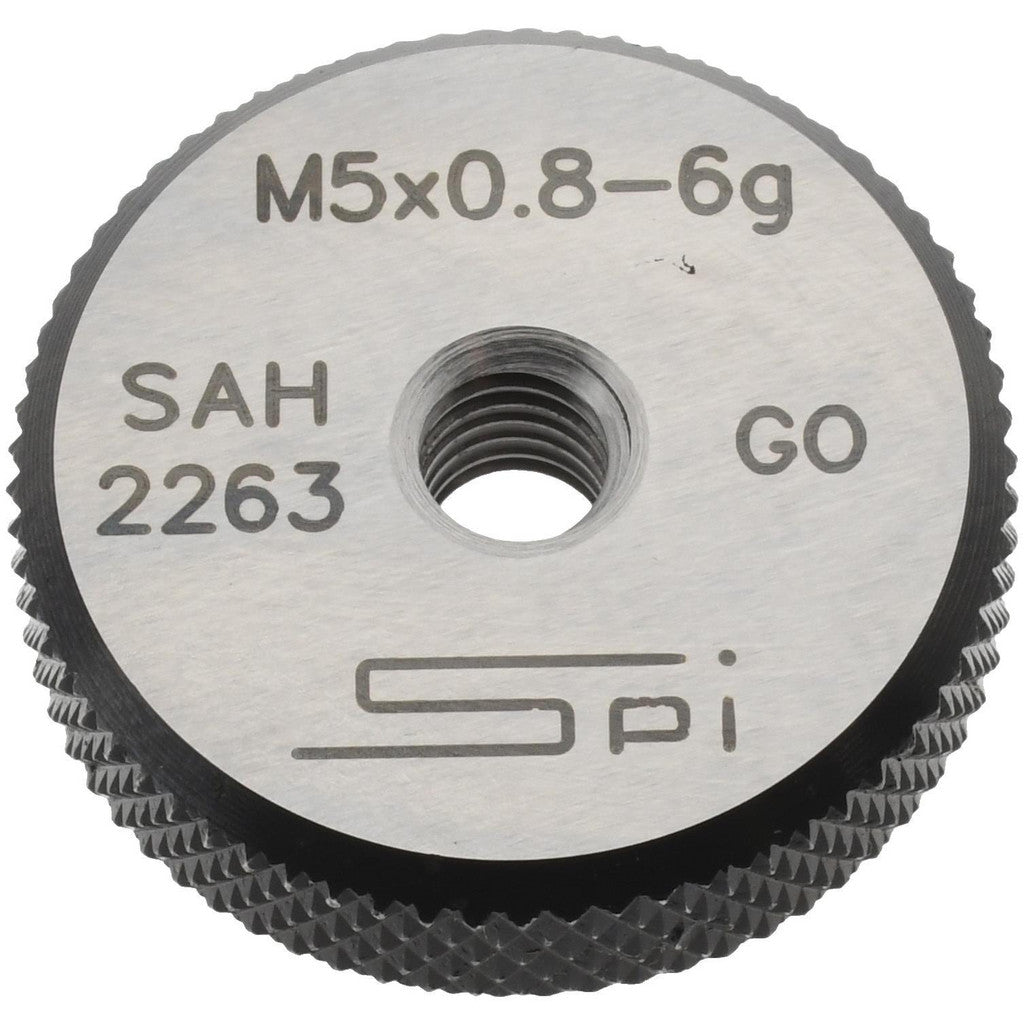 SPI 34-473-9 SPI Thread Ring Gage: M5x0.8 Thread, Metric, 6G Class of Fit, Go (34-473-9)