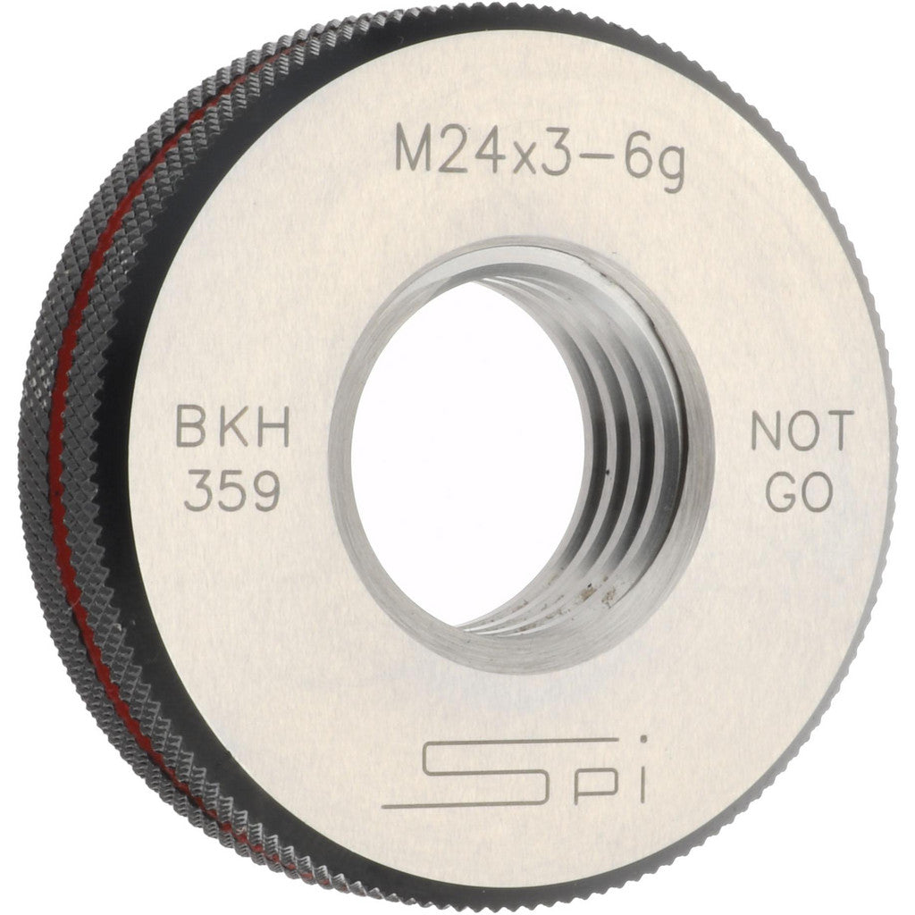 SPI 34-512-4 SPI Thread Ring Gage: M24x3 Thread, Metric, 6G Class of Fit, No Go (34-512-4)