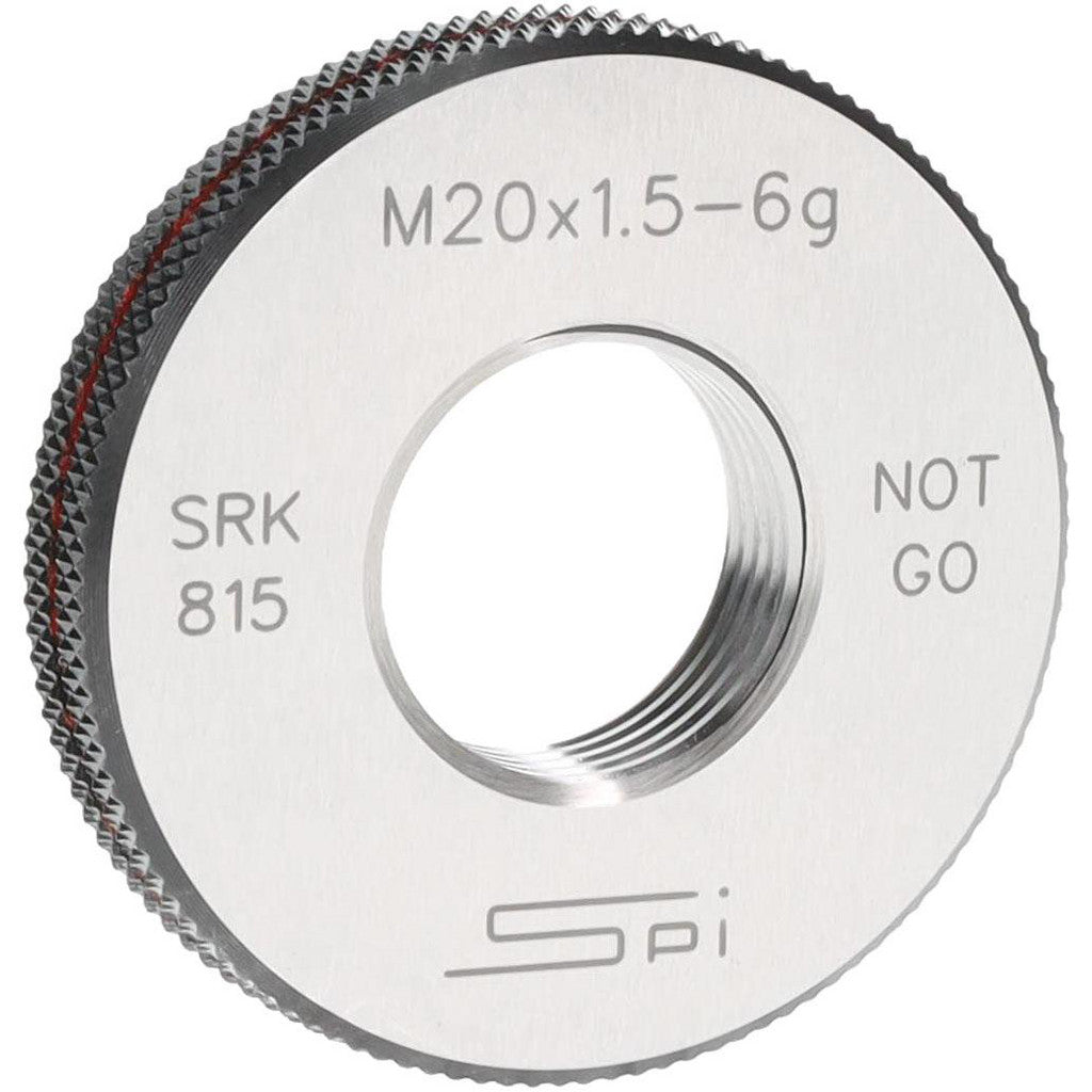 SPI 34-504-1 SPI Thread Ring Gage: M20x1.5 Thread, Metric, 6G Class of Fit, No Go (34-504-1)