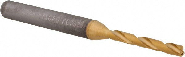 Kennametal 4149129 Kennametal Jobber Length Drill Bit: 1/8" (0.1250) Dia, 140 deg, Solid (4149129)