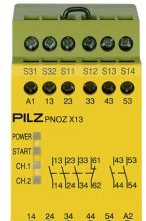 Pilz Safety Relays 774549 - Safety Relay, 24VDC, 5N/O-1N/C, PNOZ X13 (774549)