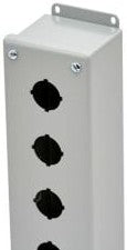 Cooper Enclosures PV4 - Pushbutton Enclosure, 4-Hole, 30mm, Steel, NEMA 12 (78205170246)
