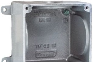 Meltric Plugs & Receptacles 7T5F0N15 - Junction Box, Metal, 1-1/2in.NPT (7T5F0N15)