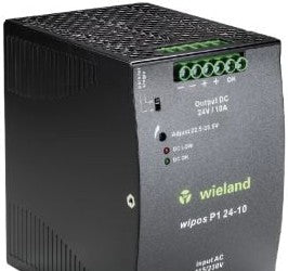 Wieland Power Supplies 81.000.6140.0 - Power Supply, 24VDC, 10A, 1Ph, 240W, Wipos (81.000.6140.0)