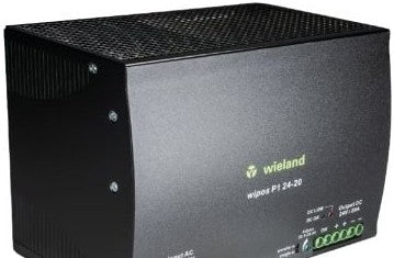 Wieland Power Supplies 81.000.6150.0 - Power Supply, 24VDC, 20A, 1Ph, 480W, Wipos (81.000.6150.0)