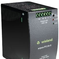 Wieland Power Supplies 81.000.6160.0 - Power Supply, 24VDC, 5A, Wipos P3 24-5 (81.000.6160.0)