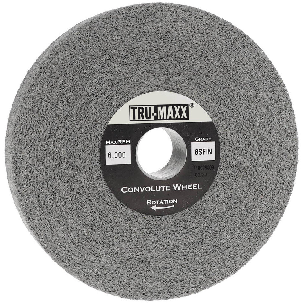 Tru-Maxx 66261114581 Tru-Maxx Deburring Wheel: 6" Dia, 1" Face Width, 1" Hole, 8 (66261114581)