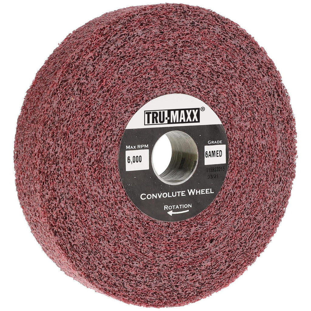 Tru-Maxx 66261114895 Tru-Maxx Deburring Wheel: 6" Dia, 1" Face Width, 1" Hole, 5 (66261114895)