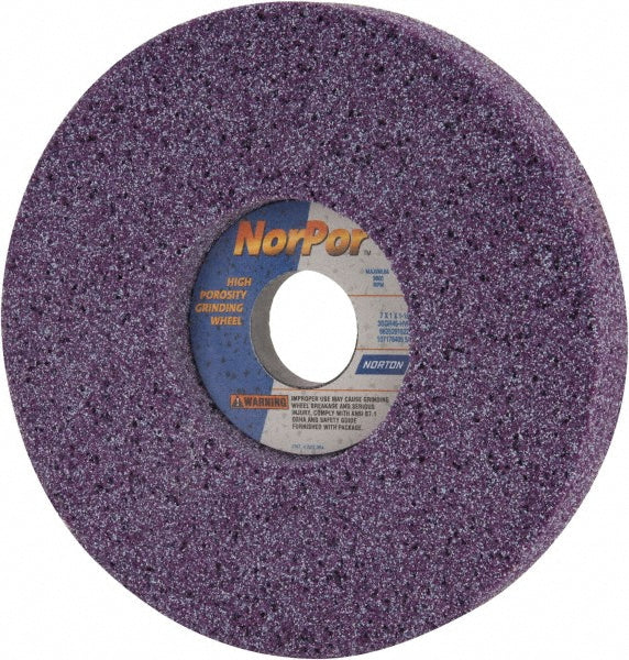 Norton 66252916228 Norton Surface Grinding Wheel: 7" Dia, 1" Thick, 1-1/4" Arbor, 46 (66252916228)
