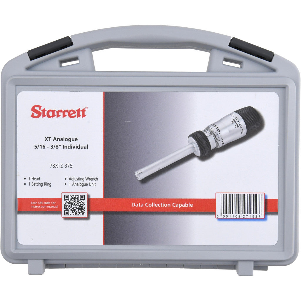 Starrett 68130 Starrett Mechanical Inside Micrometer: 8 mm to 3/8" Range (68130)